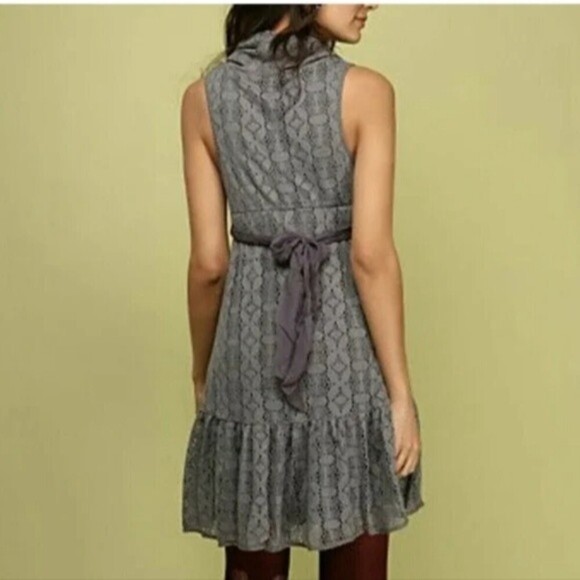 Free People Women's Lace Cowl Neck Mini Dress  Purple sz 8 - Picture 10 of 10